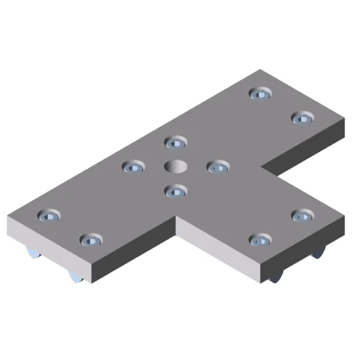 Base Plate X 8 240x160-2x90° M16