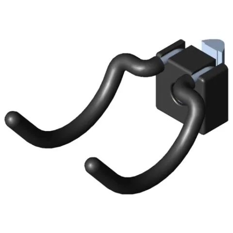 Hook 8 R30, black similar to RAL 9005