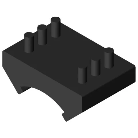 Brush Strip D30 T1 ESD, black similar to RAL 9005