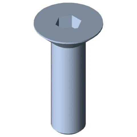 Countersunk Screw DIN 7991 M6x22, bright zinc-plated