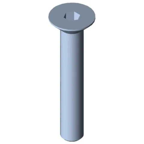 Countersunk Screw DIN 7991 M4x25, bright zinc-plated