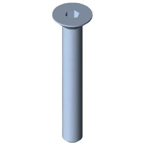 Countersunk Screw DIN 7991 M4x30, bright zinc-plated