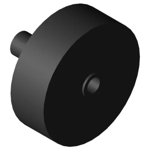 Castor D30/2-23 ESD, black similar to RAL 9005