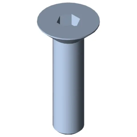Countersunk Screw DIN 7991 M6x25, bright zinc-plated