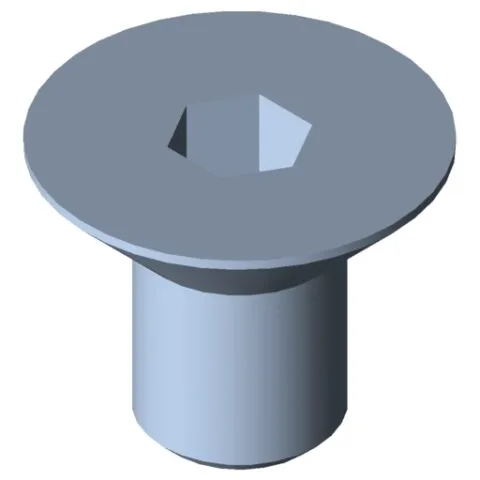 Countersunk Screw DIN 7991 M10x16, bright zinc-plated