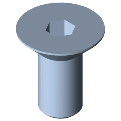 Countersunk Screw DIN 7991 M10x22, bright zinc-plated