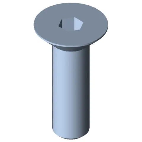 Countersunk Screw DIN 7991 M10x35, bright zinc-plated