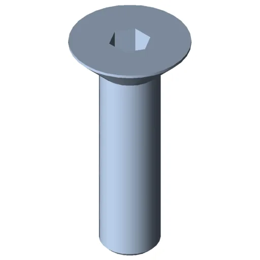 Countersunk Screw DIN 7991 M10x40, bright zinc-plated
