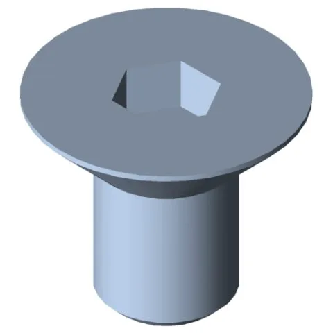 Countersunk Screw DIN 7991 M12x20, bright zinc-plated