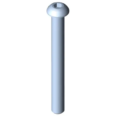 Button-Head Screw M8x75, bright zinc-plated