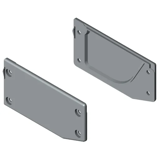 Storage Profile 8 120x60 Assembly Set, grey similar to RAL 7042