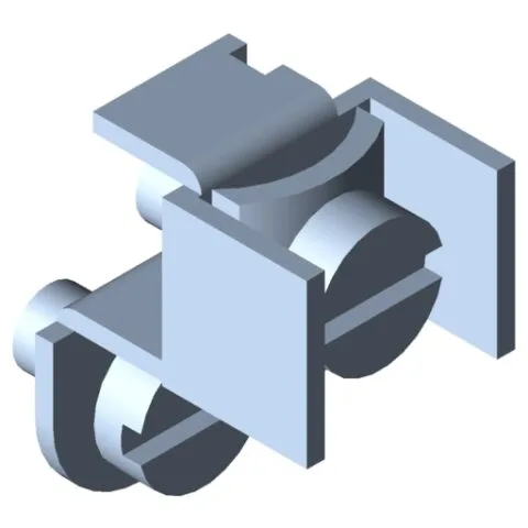 Earth Connection, Installation Column Profile, bright zinc-plated
