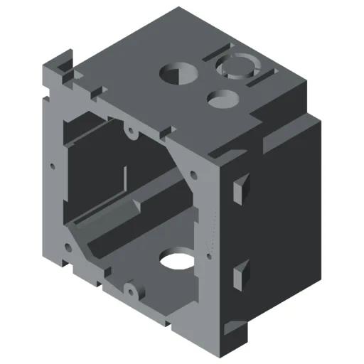 Mounting Box K76 1 Gang, grey