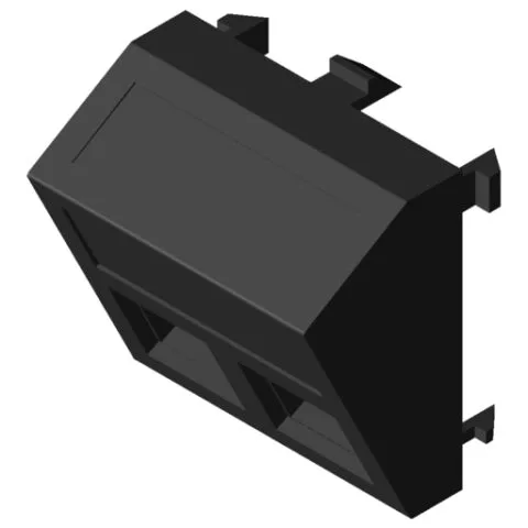 Keystone Module Housing RJ45 M45, black grey, similar to RAL 7021