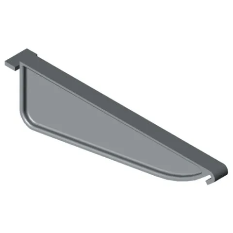 Grab Plate Profile 8 140x50 Divider, grey similar to RAL 7042