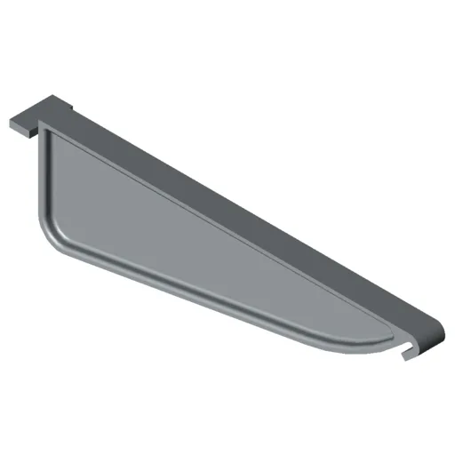 Grab Plate Profile 8 140x50 Divider, grey similar to RAL 7042