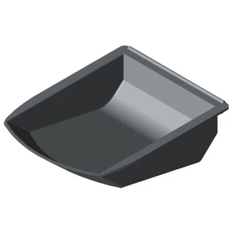 Grab Container 8 105x130, grey similar to RAL 7042