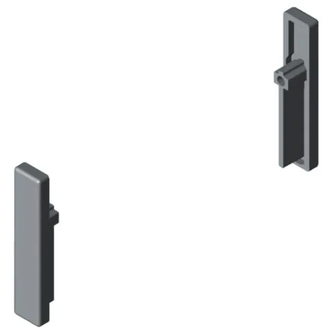 Tray Stop Profile 8 50x10 Assembly Set, grey similar to RAL 7042