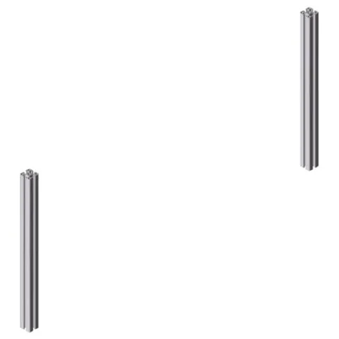 Table Upright F Open, half-height