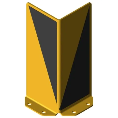 Collision Guard L With Hazard Markings