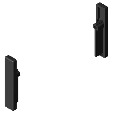 Tray Stop Profile 8 50x10 Assembly Set ESD, black similar to RAL 9005
