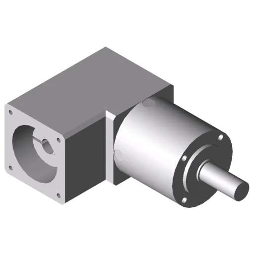 Gearbox WP 40-7, white aluminium, similar to RAL 9006