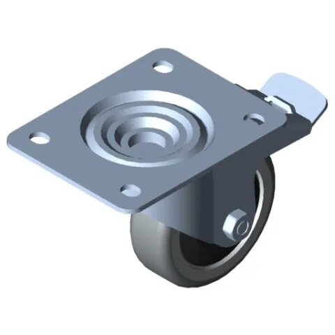 Castor D100 swivel with double-brake 140x110 ESD