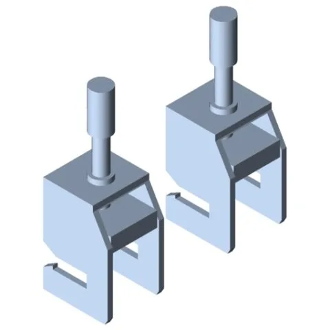 Shield Clamp D14, bright zinc-plated