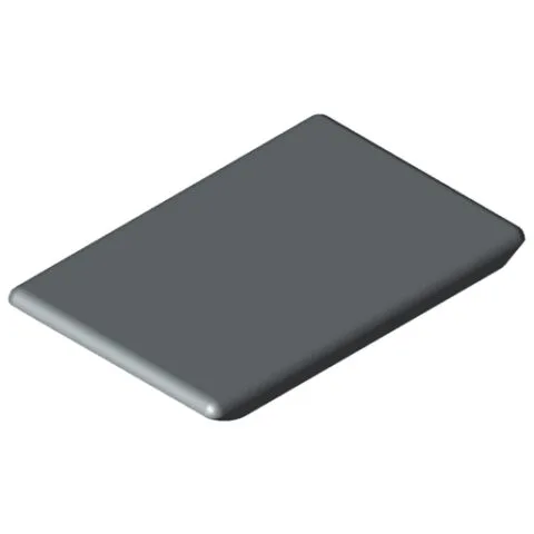 Automatic Angle Bracket Cap 8 40x40, grey similar to RAL 7042