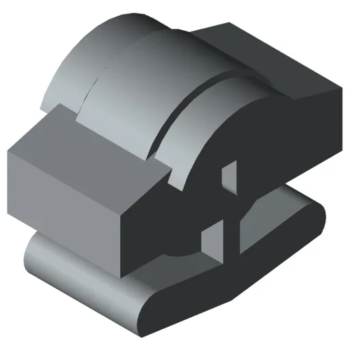 Braking Castor D30-23, grey similar to RAL 7042