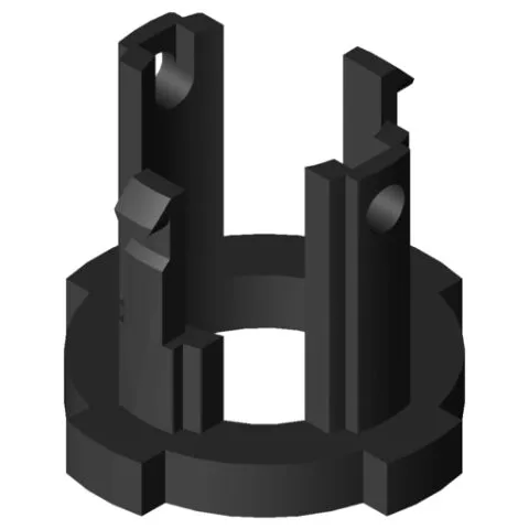 Plain Bearing Sleeve D30/D20 ESD, black similar to RAL 9005