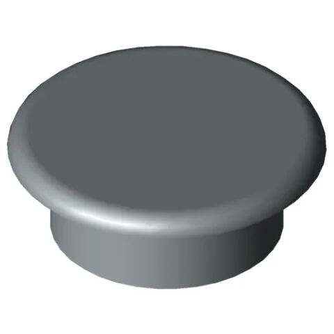 Cap 6 D11, grey similar to RAL 7042
