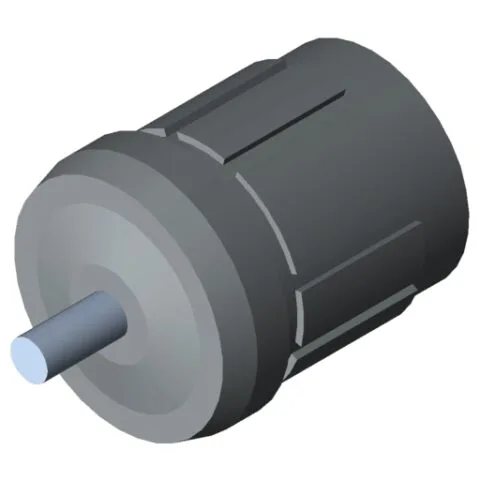 Conveyor Roller TR30, Bearing Flange D27/D5, grey similar to RAL 7042