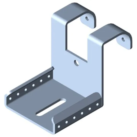 Roller Conveyor 60 Fastening Bracket D30 with Stop H43