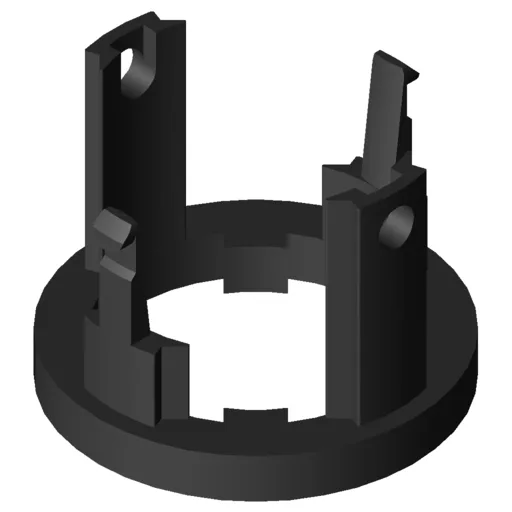Plain Bearing Sleeve D40/D30 ESD with anti-torsion feature, black similar to RAL 9005