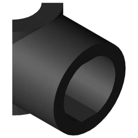 Protective Cover R28 for Fastener D30 ESD, black similar to RAL 9005