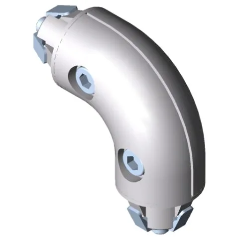 Butt Fastener D30-90° R25, internal
