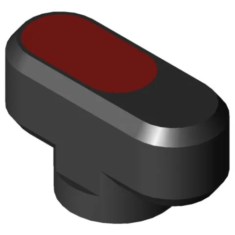 Wing Hand Knob Pi, female, D34 M5 PA, black