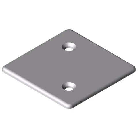 Cap 8 80x80 Zn, white aluminium, similar to RAL 9006