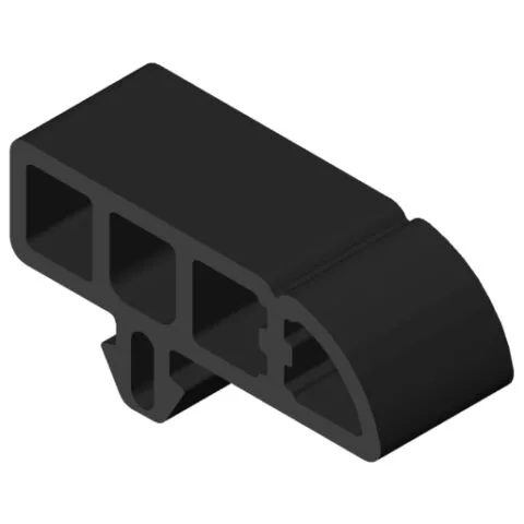 Protective Profile 8 40x16 R16 ESD, black