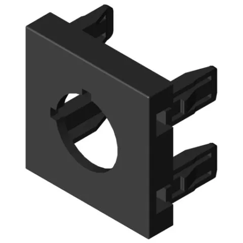 Adapter M45 for Control Circuit Device, 22mm, black grey, similar to RAL 7021