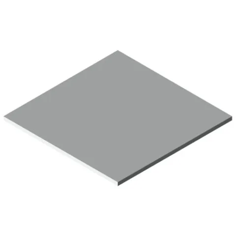 Plastic 6mm, all-round white similar to RAL 9003