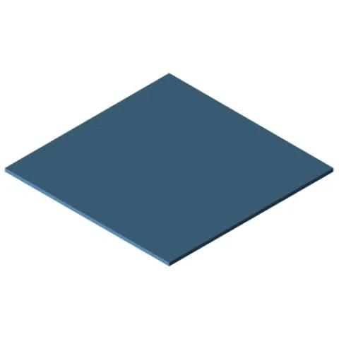 Plastic 4mm, blue, similar to RAL 5014