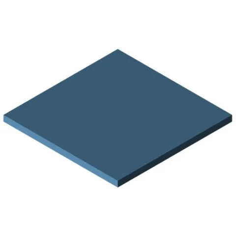 Plastic 10mm, blue, similar to RAL 5014
