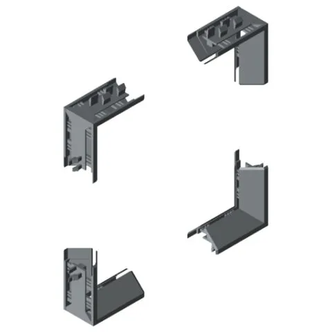 Panel-Fixing Strip 8 K 4-5mm, Corner Set