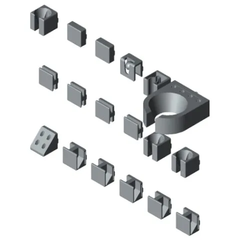 Holder Assortment, grey similar to RAL 7042