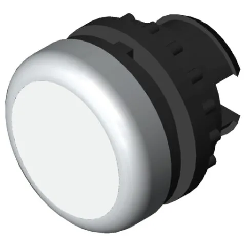 Pushbutton, 22mm, white