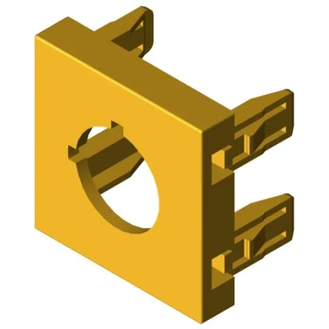 Adapter M45 for Control Circuit Device, 22mm, yellow similar to RAL 1021