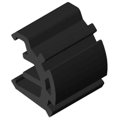 Fastening Profile D30 0-20° e ESD, black similar to RAL 9005