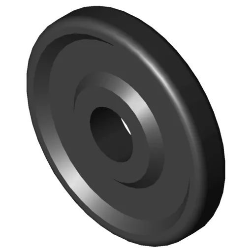 Weight 1.25kg D128/D31-20.5, black similar to RAL 9005